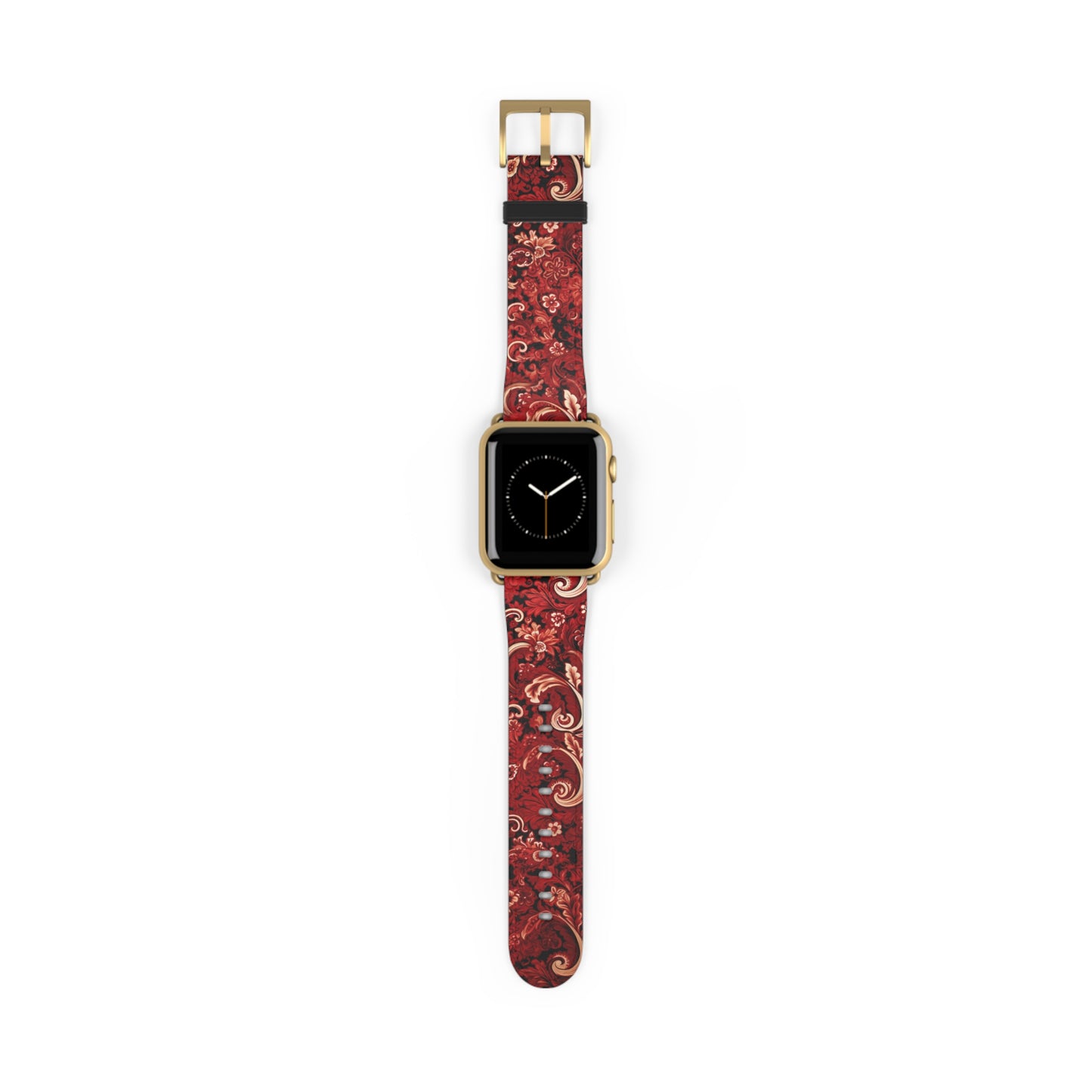 Apple Watch Strap - Cherry Red Paisley