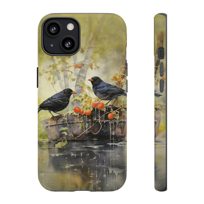 Blackbirds Watercolour - Tough Case