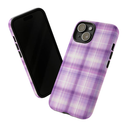 Pastel Lilac Tartan - Tough Cases