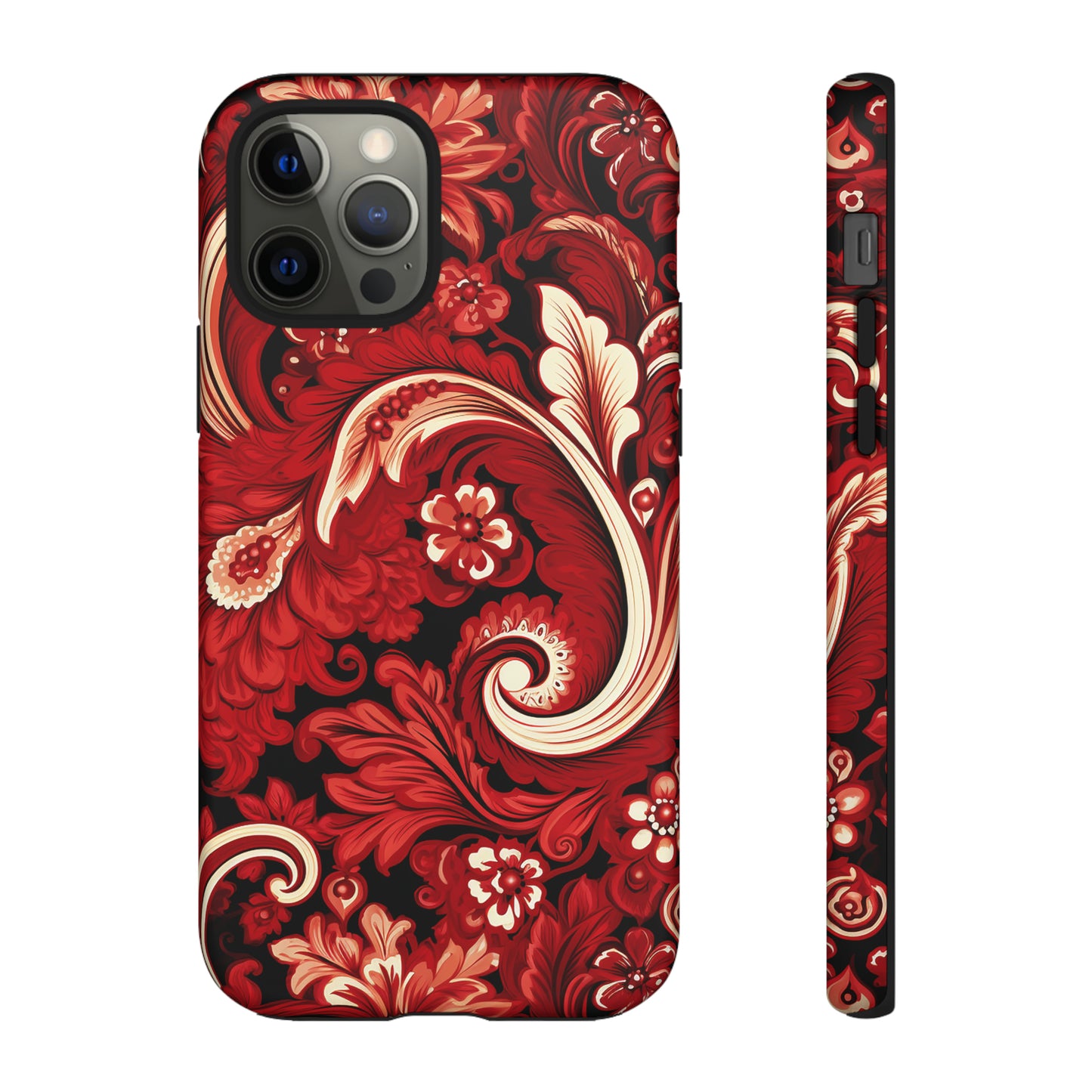 Cherry Red Paisley - Tough Cases