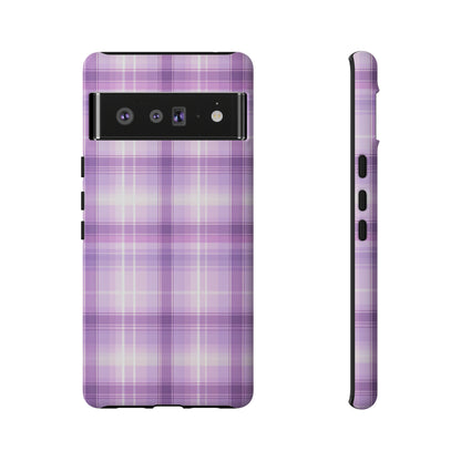 Pastel Lilac Tartan - Tough Cases