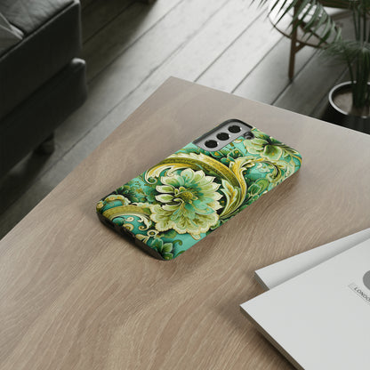 Pistachio with Gold Paisley - Tough Cases