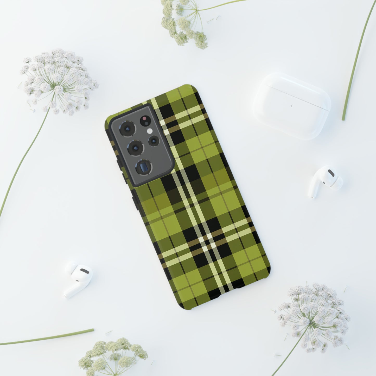 Pistachio Tartan - Tough Cases