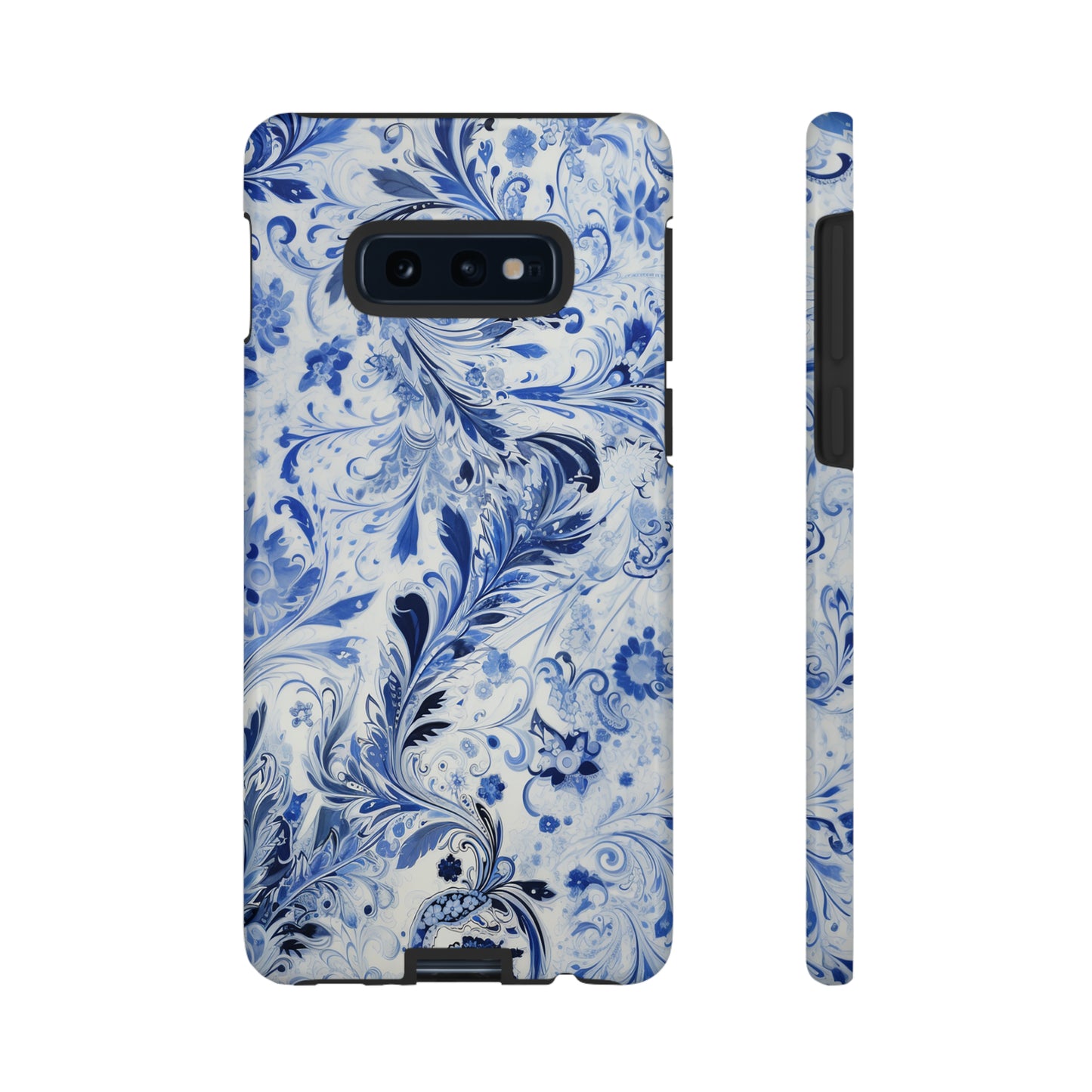 Silver Blue Paisley - Tough Cases