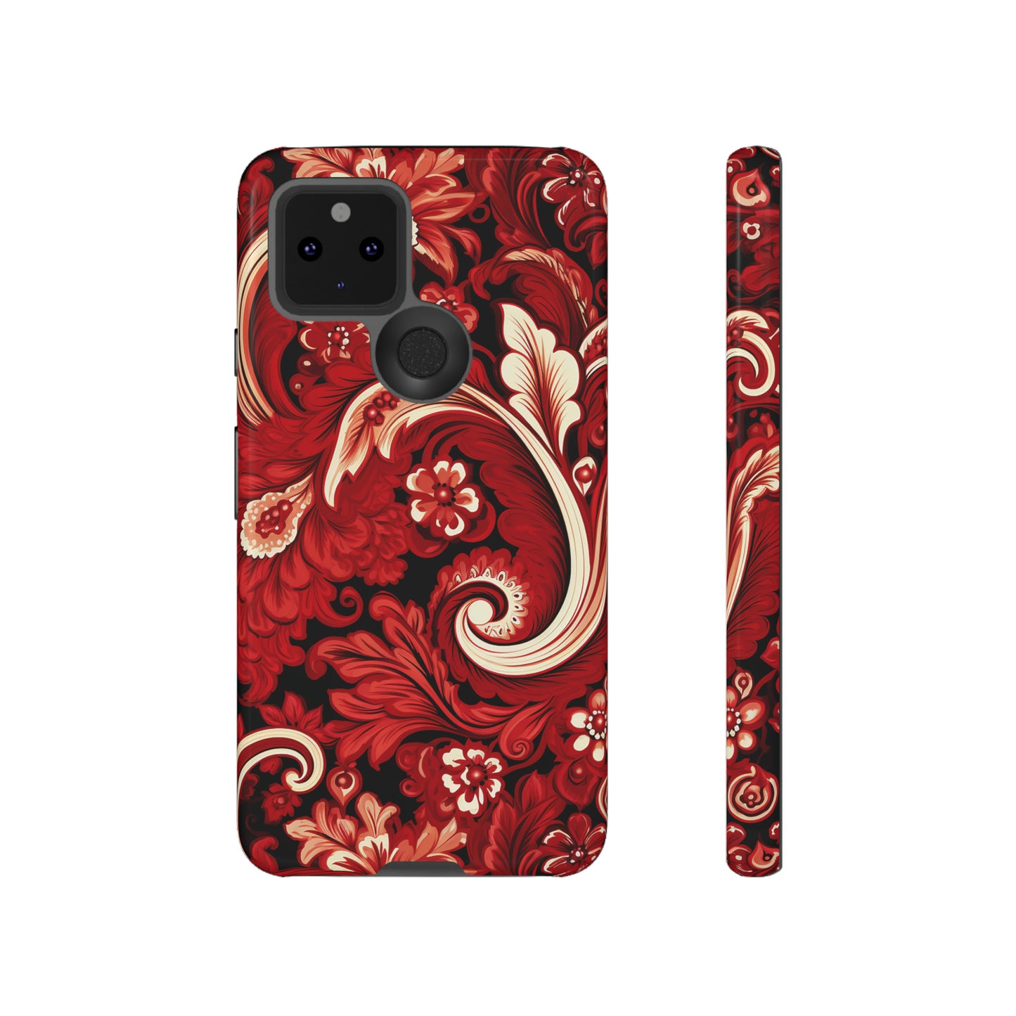 Cherry Red Paisley - Tough Cases