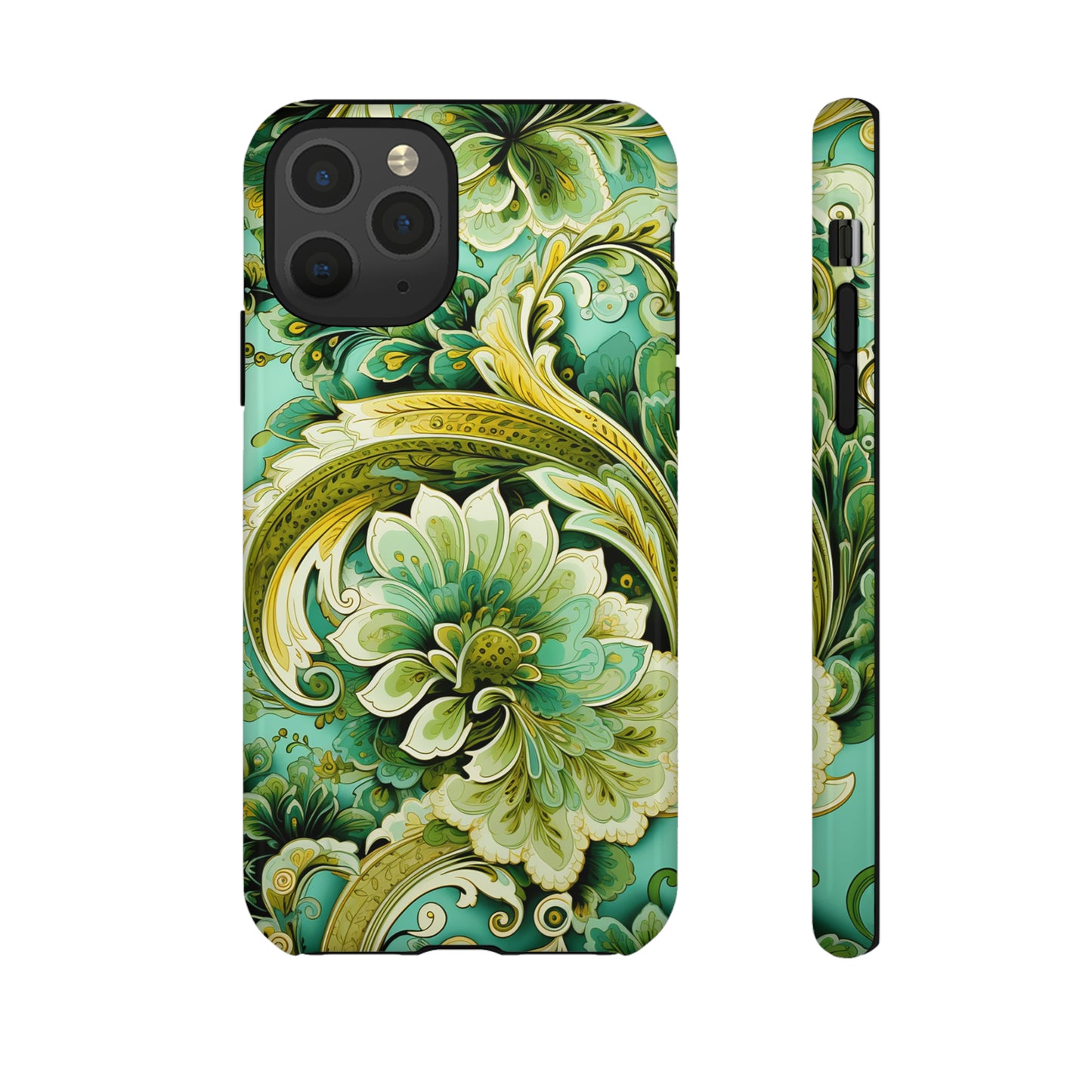 Pistachio with Gold Paisley - Tough Cases