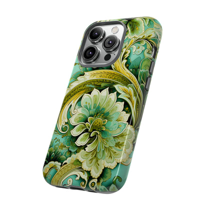 Pistachio with Gold Paisley - Tough Cases