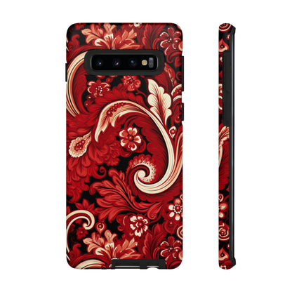 Cherry Red Paisley - Tough Cases