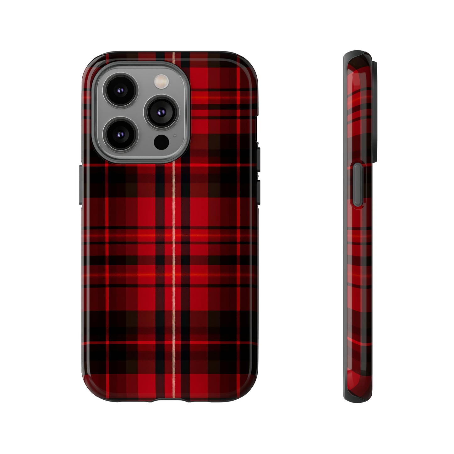 Cherry Red Tartan - Tough Cases