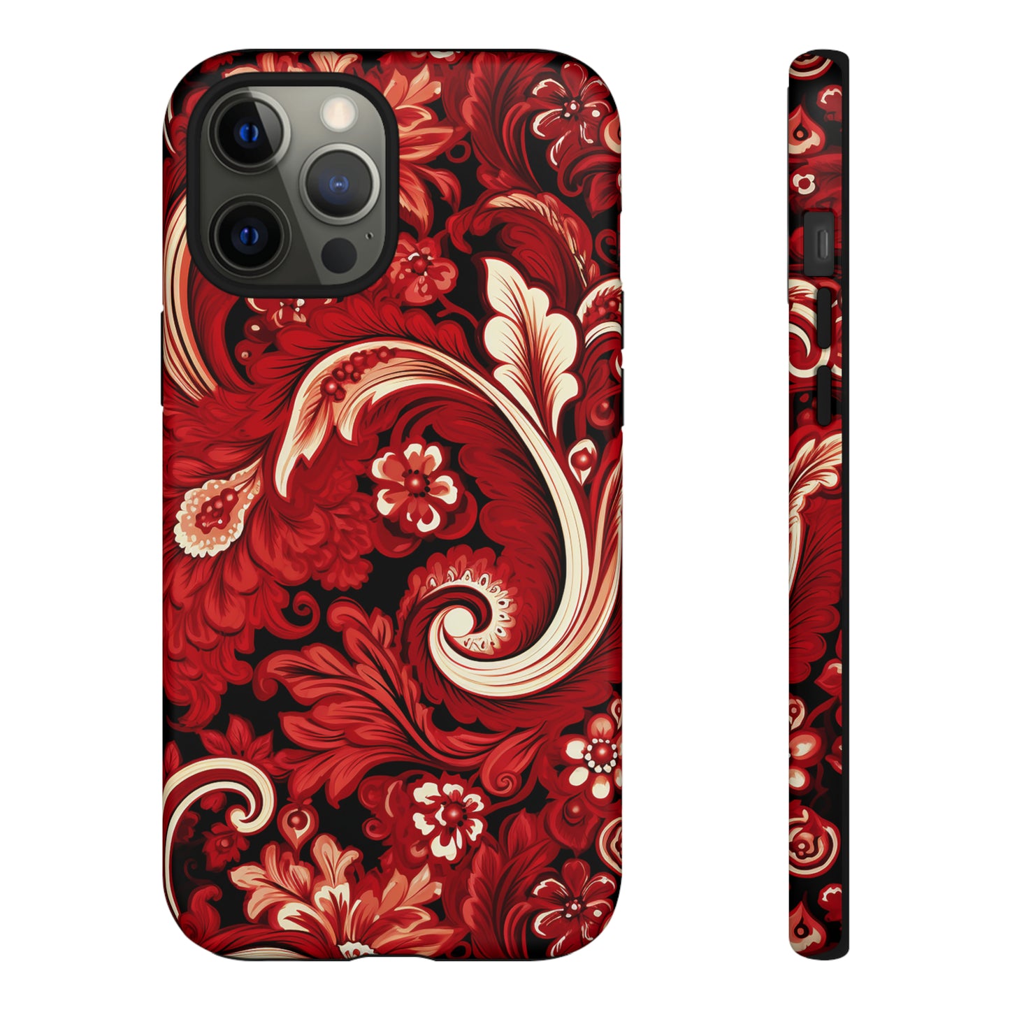 Cherry Red Paisley - Tough Cases