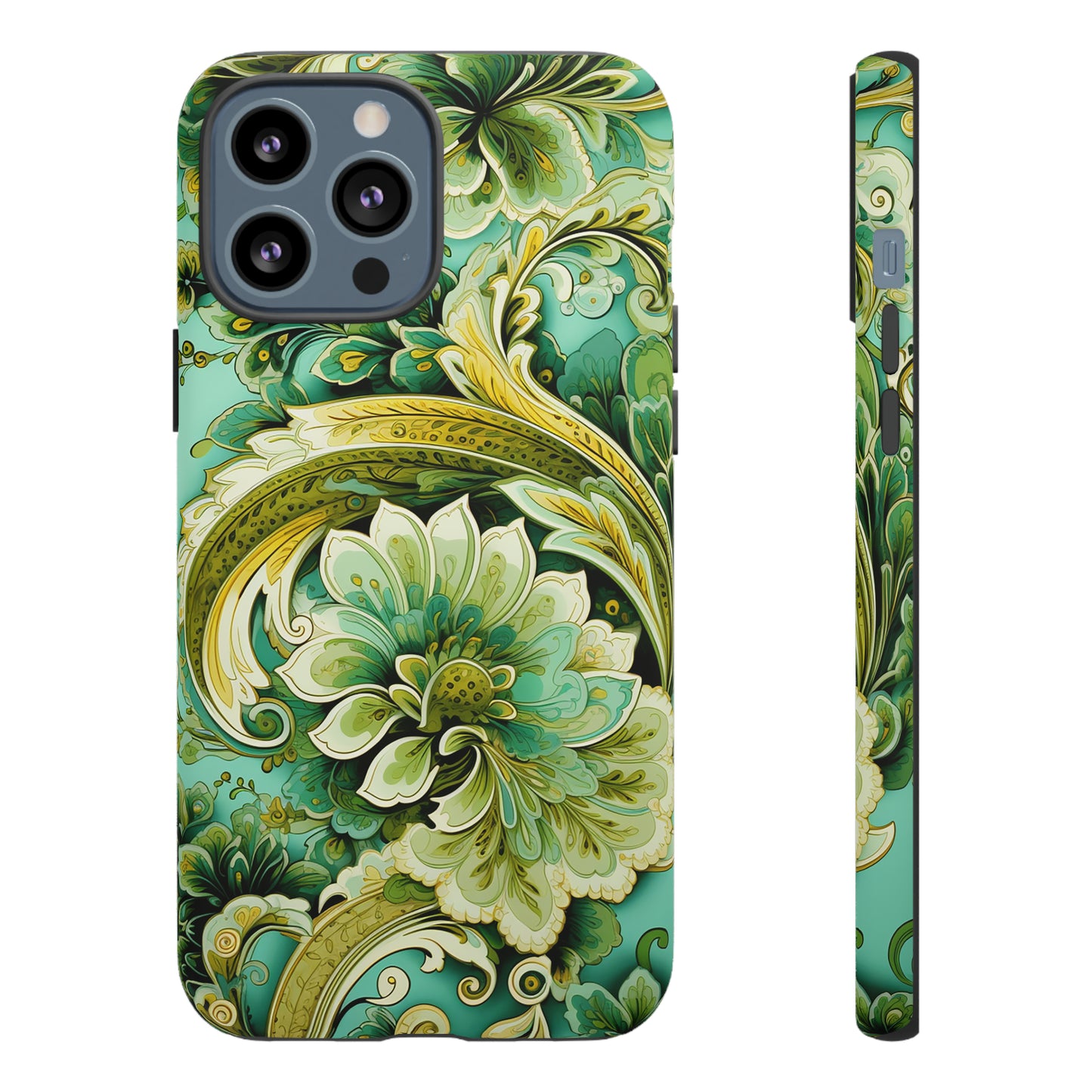 Pistachio with Gold Paisley - Tough Cases