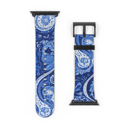 Apple Watch Strap - Blue Paisley