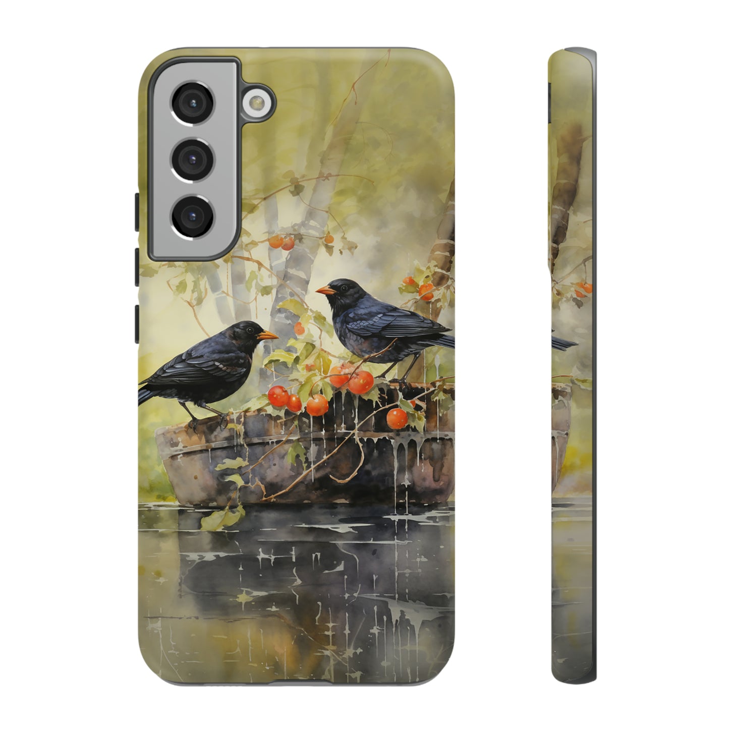 Blackbirds Watercolour - Tough Case