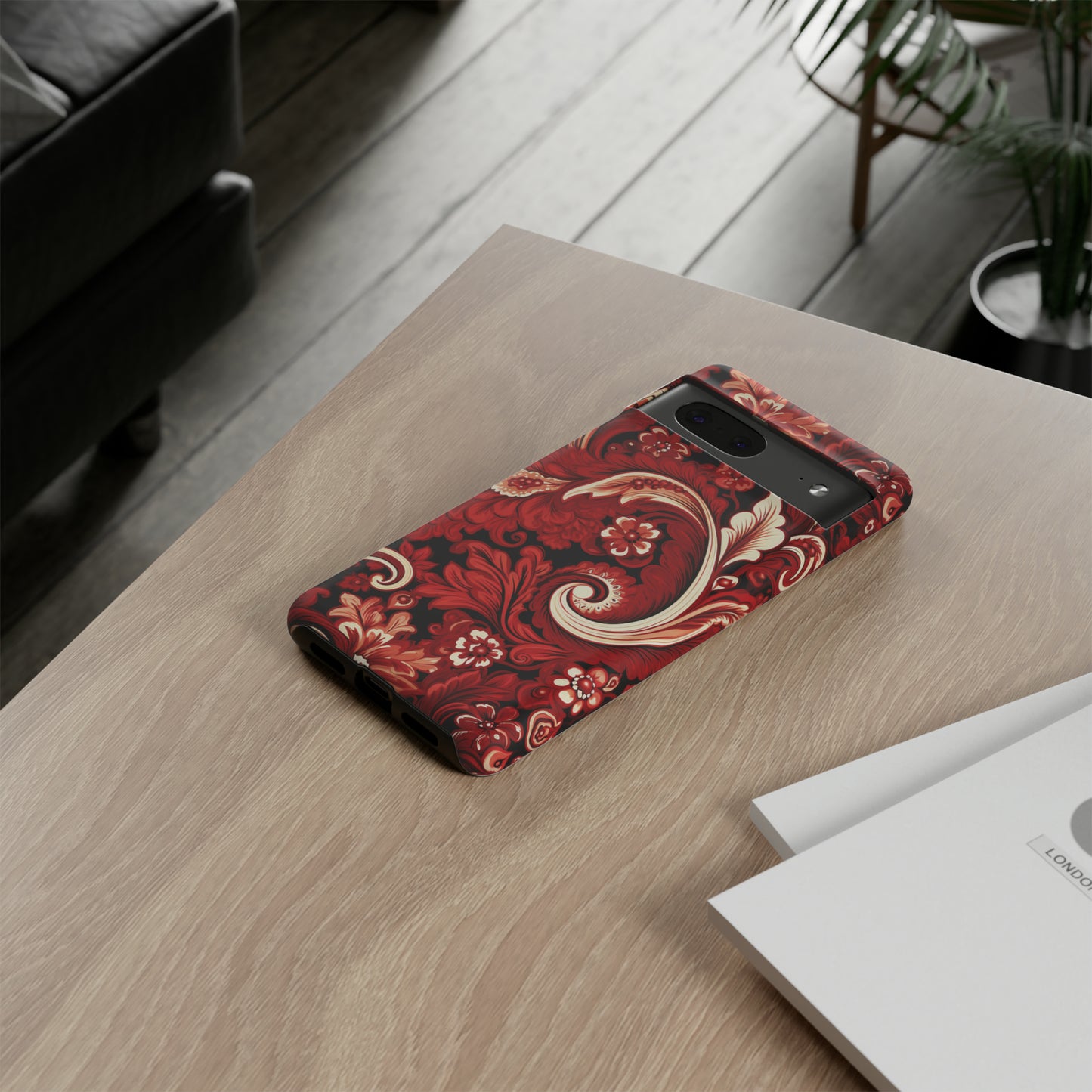 Cherry Red Paisley - Tough Cases