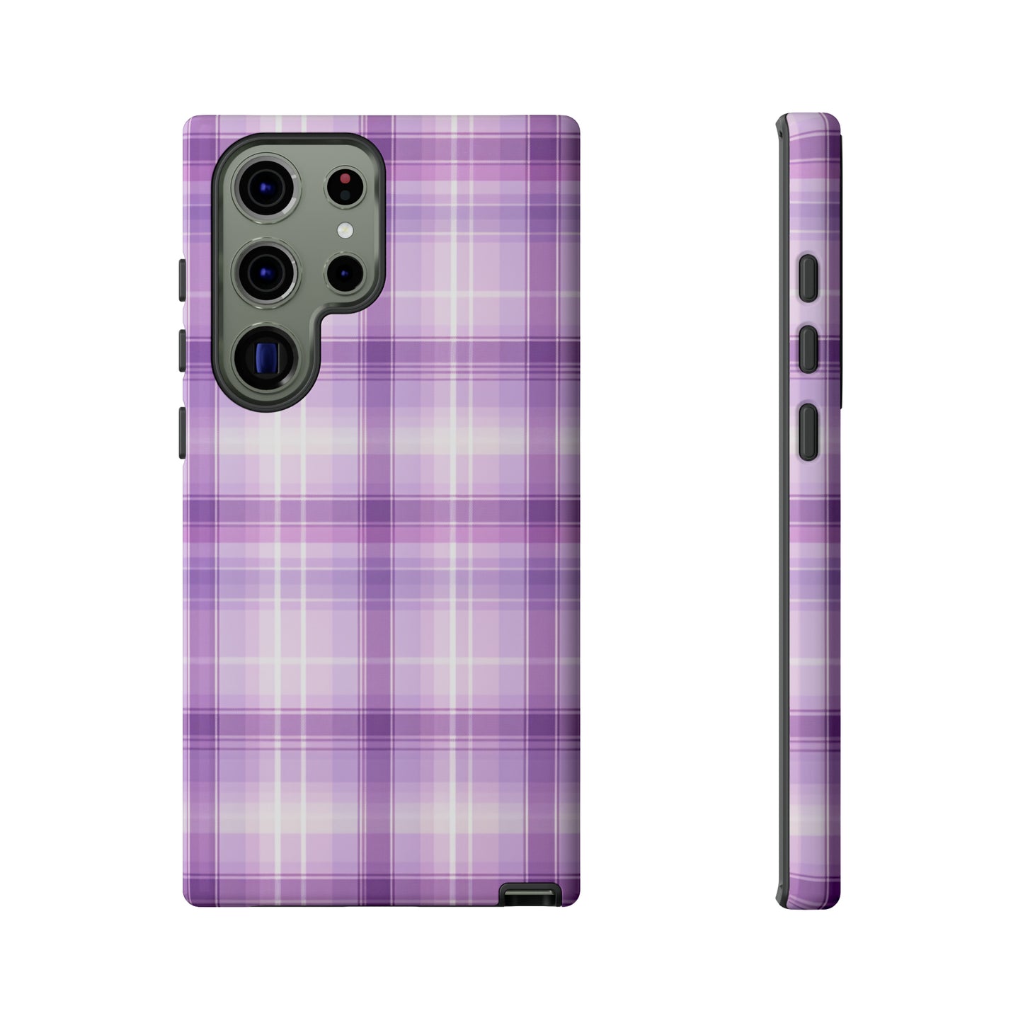 Pastel Lilac Tartan - Tough Cases