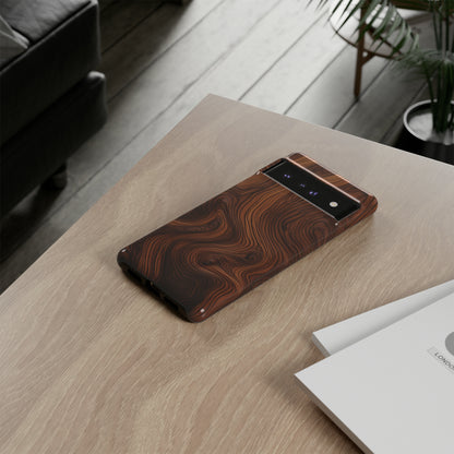 Walnut Pattern - Tough Cases | iPhone | Google Pixel | Samsung Galaxy