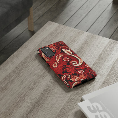 Cherry Red Paisley - Tough Cases