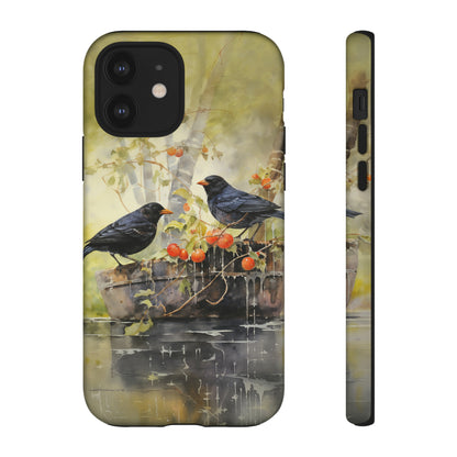 Blackbirds Watercolour - Tough Case