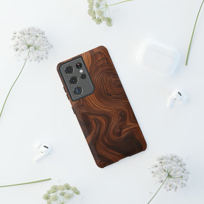 Walnut Pattern - Tough Cases | iPhone | Google Pixel | Samsung Galaxy