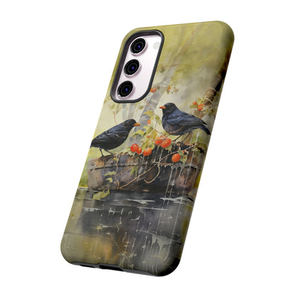 Blackbirds Watercolour - Tough Case