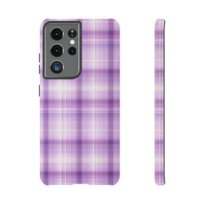 Pastel Lilac Tartan - Tough Cases