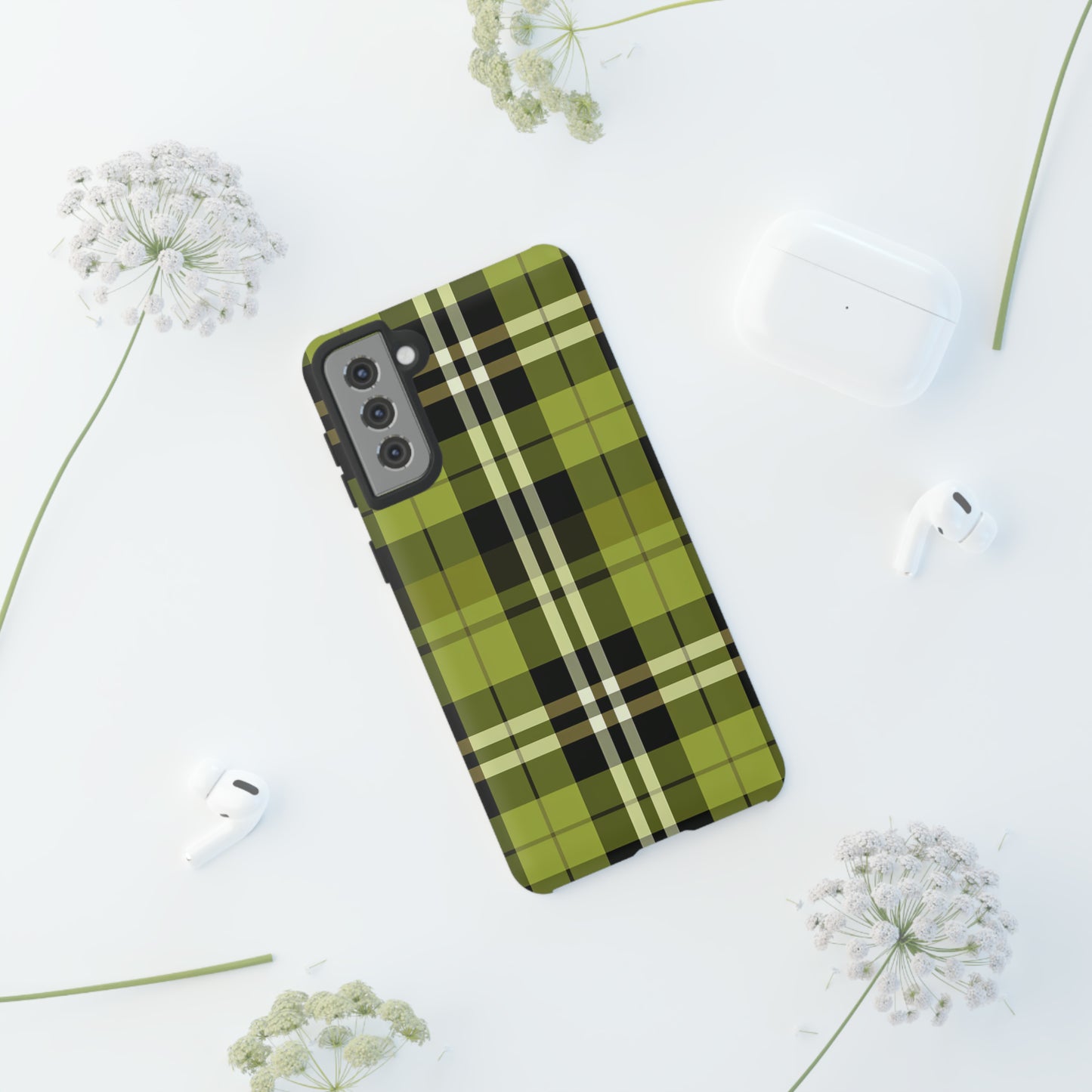 Pistachio Tartan - Tough Cases