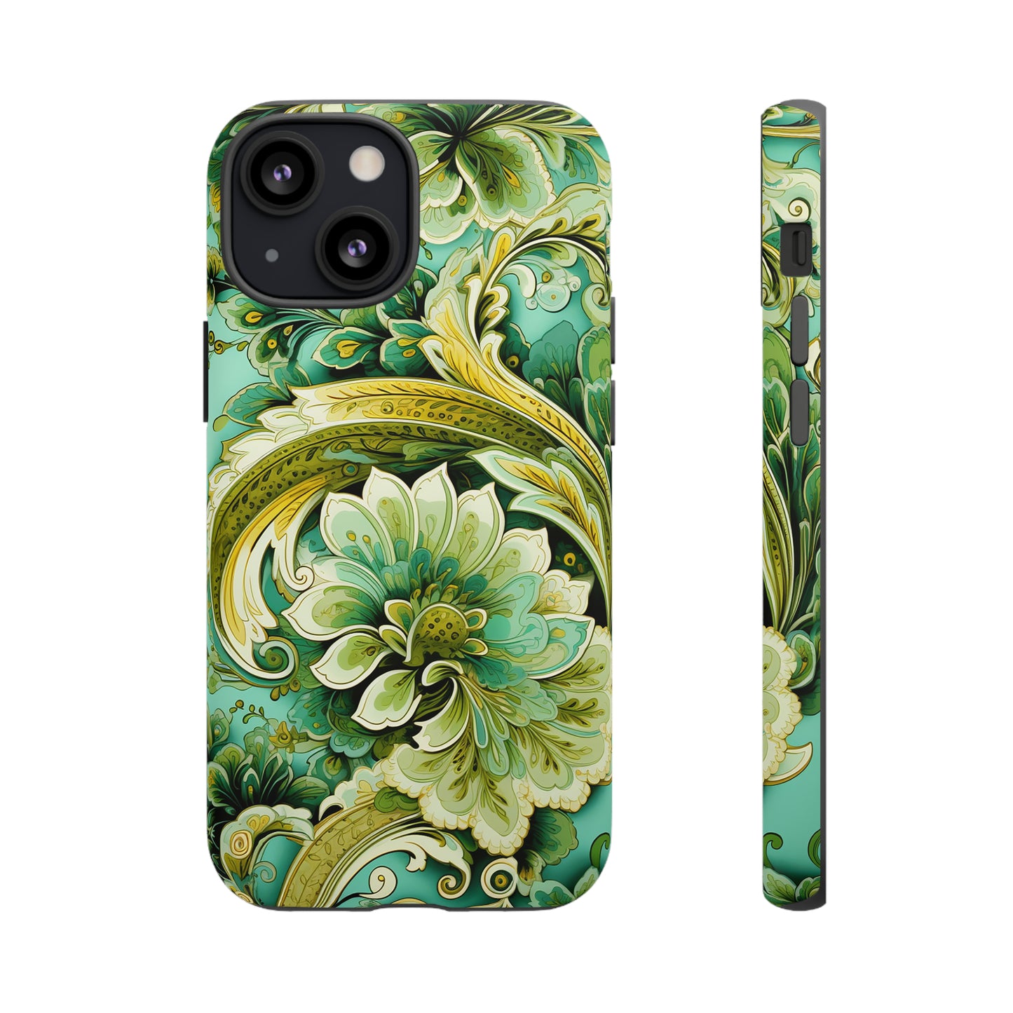 Pistachio with Gold Paisley - Tough Cases