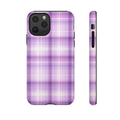 Pastel Lilac Tartan - Tough Cases