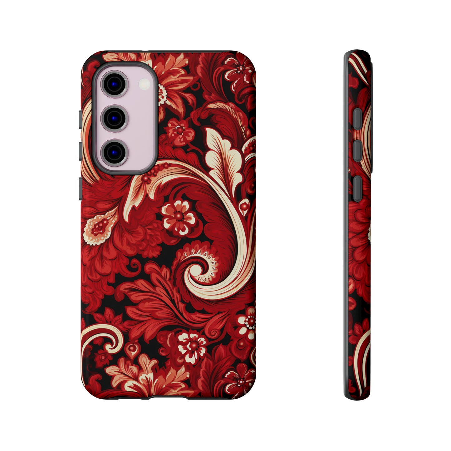 Cherry Red Paisley - Tough Cases