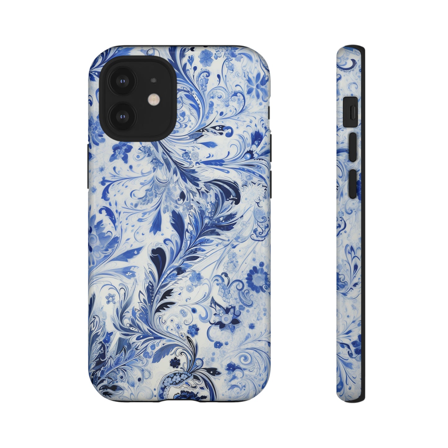 Silver Blue Paisley - Tough Cases