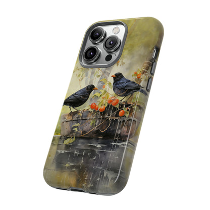 Blackbirds Watercolour - Tough Case