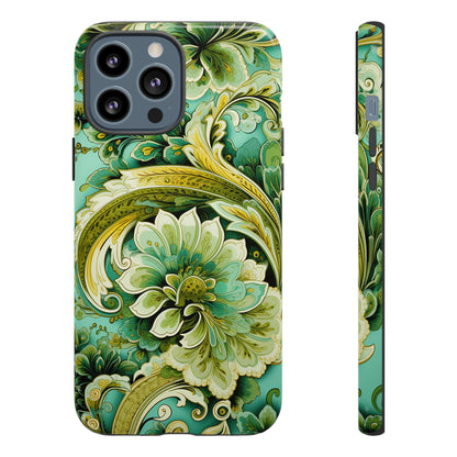 Pistachio with Gold Paisley - Tough Cases