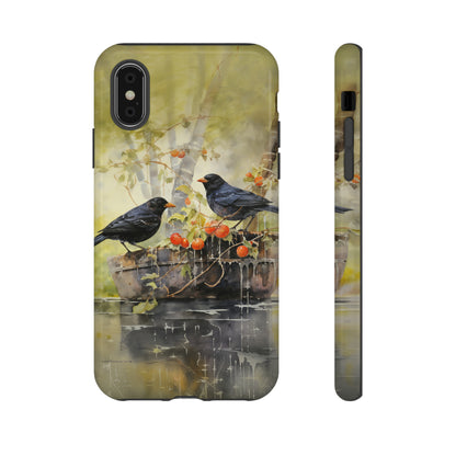 Blackbirds Watercolour - Tough Case