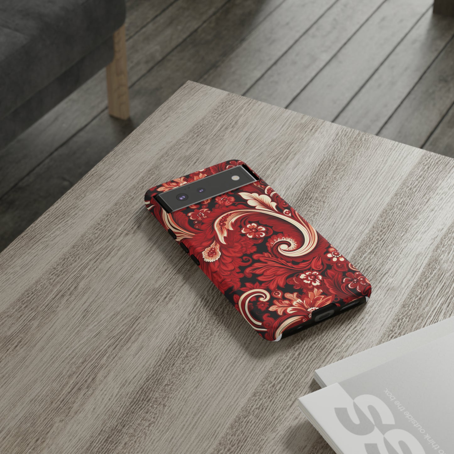 Cherry Red Paisley - Tough Cases