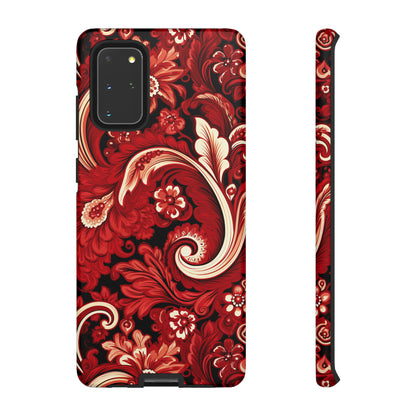 Cherry Red Paisley - Tough Cases