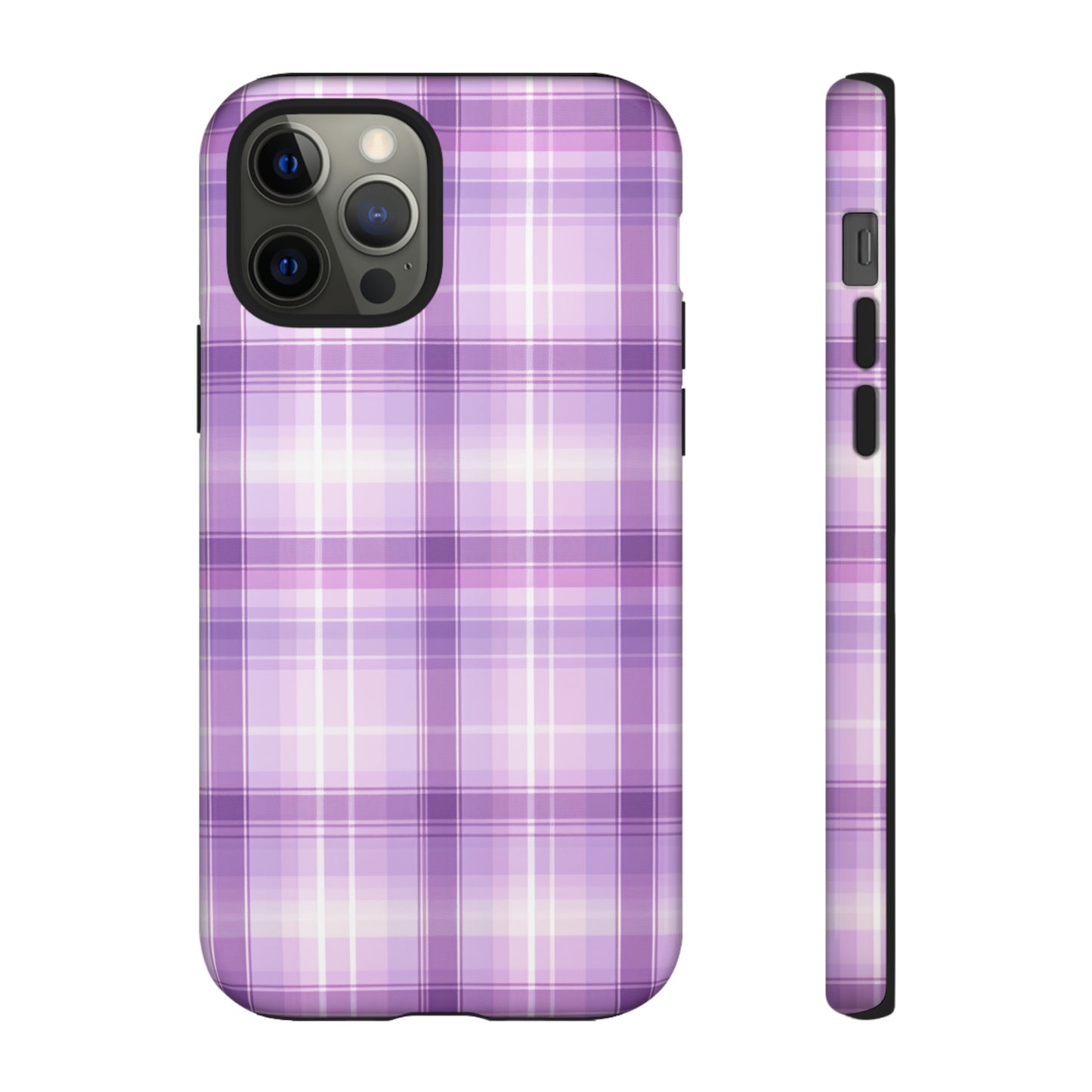 Pastel Lilac Tartan - Tough Cases