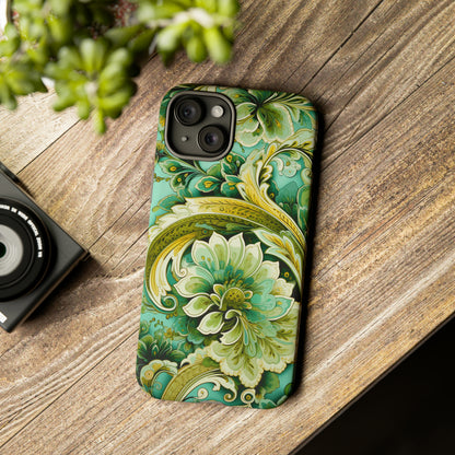 Pistachio with Gold Paisley - Tough Cases