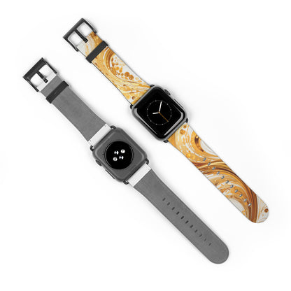 Apple Watch Strap - Gold Paisley