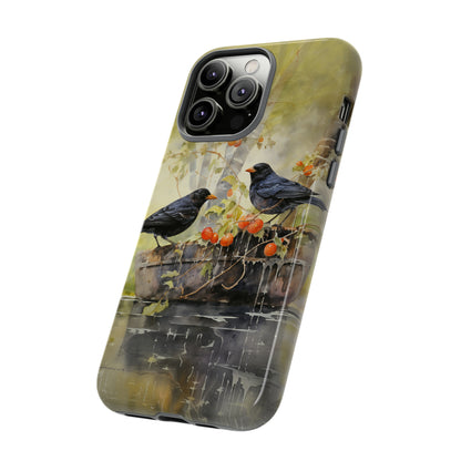 Blackbirds Watercolour - Tough Case