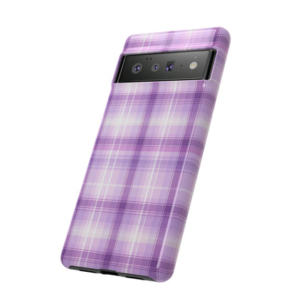 Pastel Lilac Tartan - Tough Cases