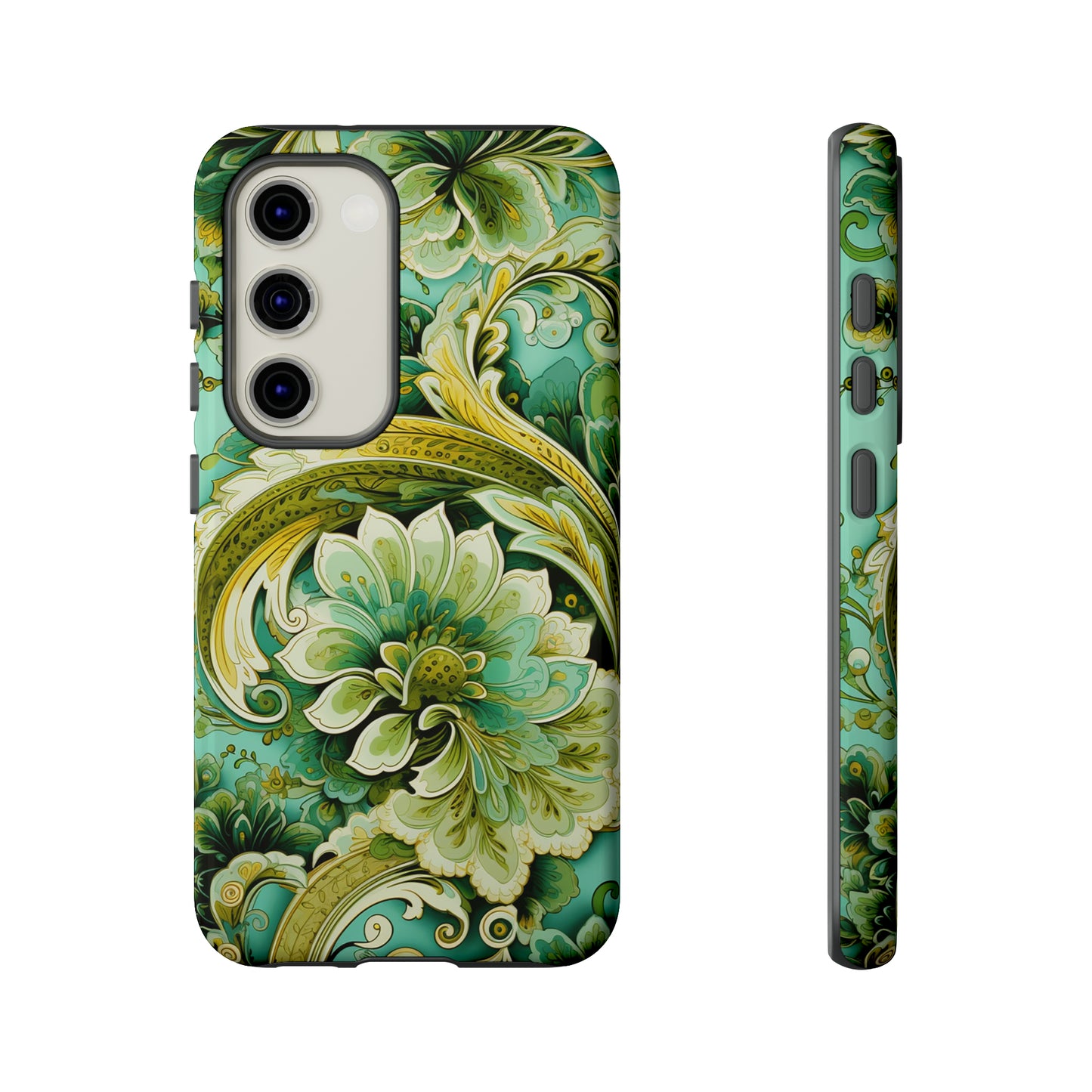 Pistachio with Gold Paisley - Tough Cases