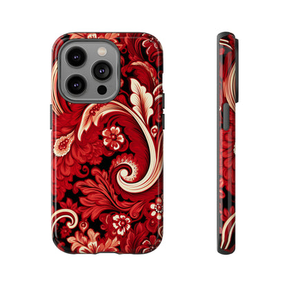 Cherry Red Paisley - Tough Cases