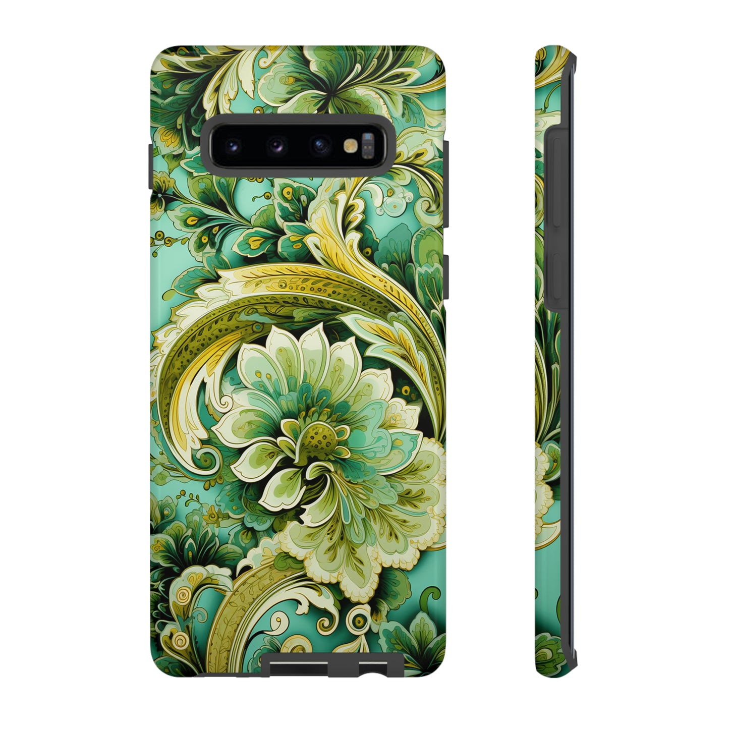 Pistachio with Gold Paisley - Tough Cases