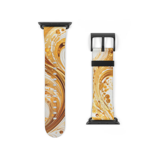 Apple Watch Strap - Gold Paisley