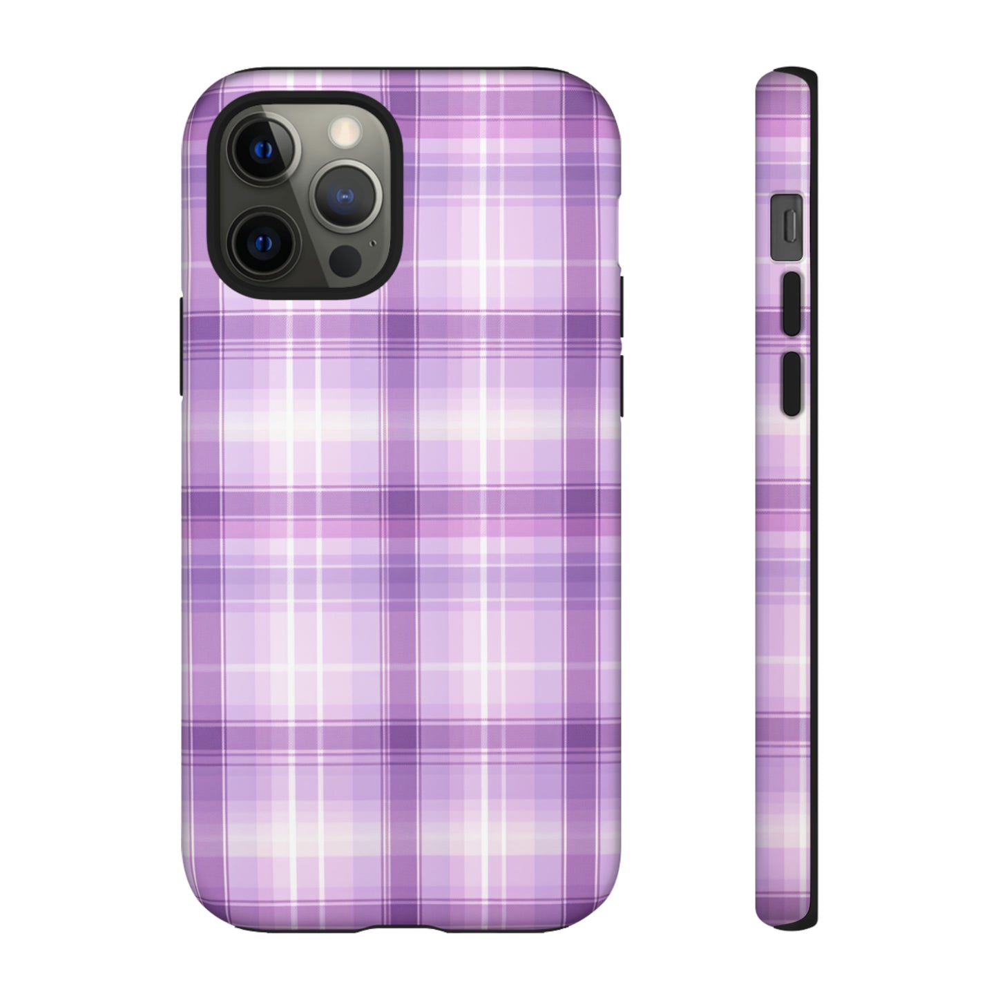 Pastel Lilac Tartan - Tough Cases