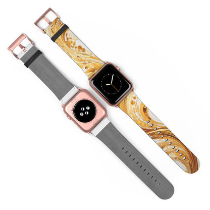 Apple Watch Strap - Gold Paisley