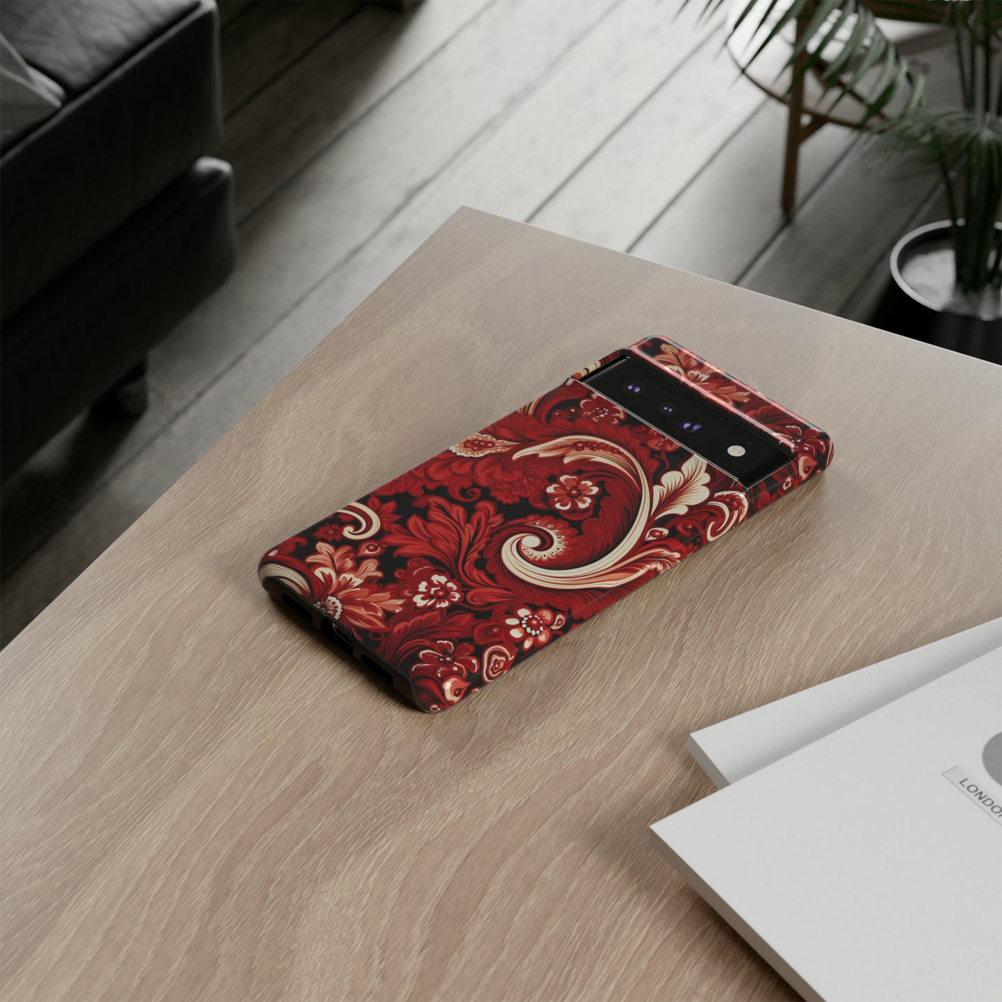 Cherry Red Paisley - Tough Cases