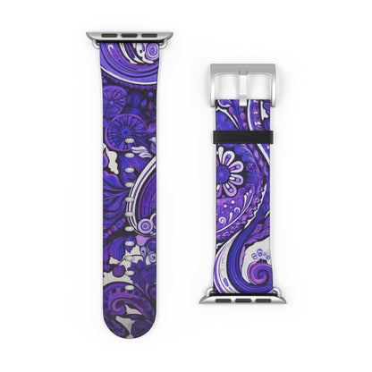 Apple Watch Strap - Purple Paisley