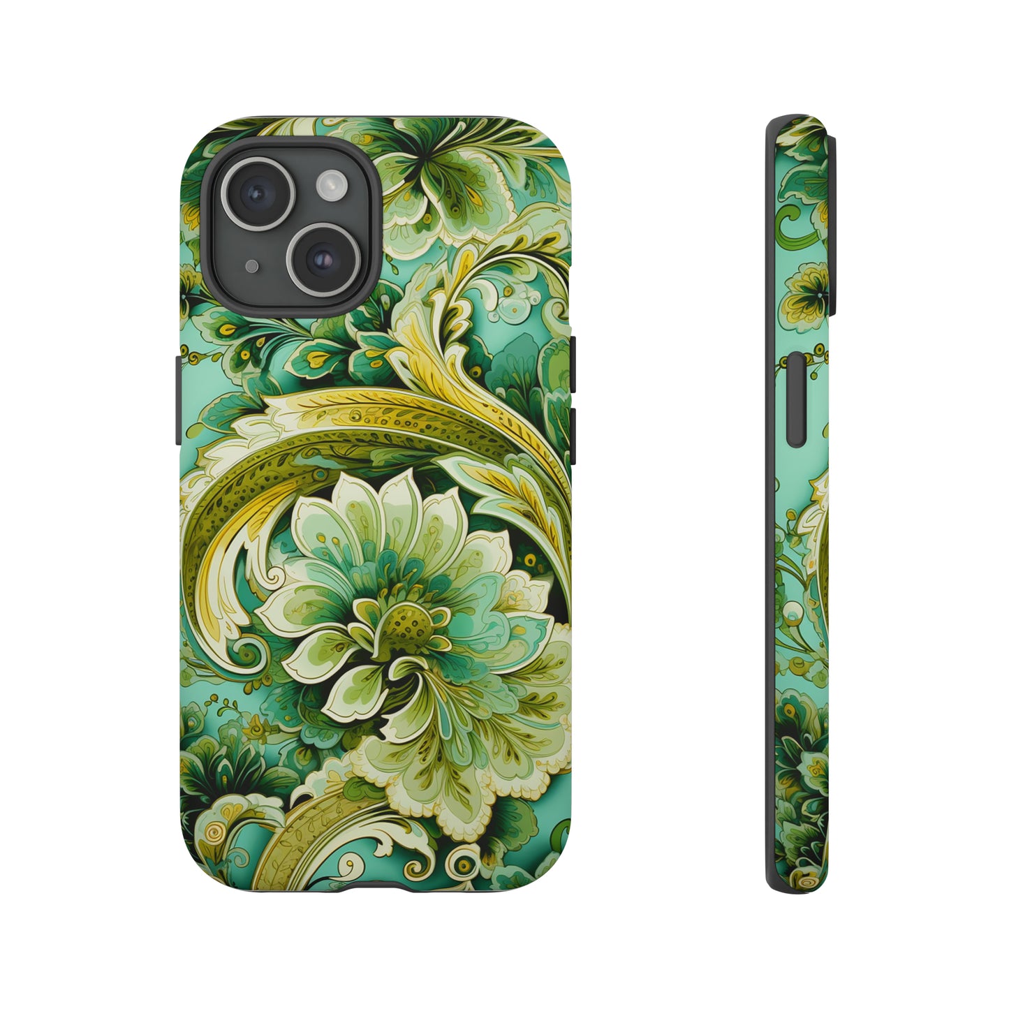 Pistachio with Gold Paisley - Tough Cases