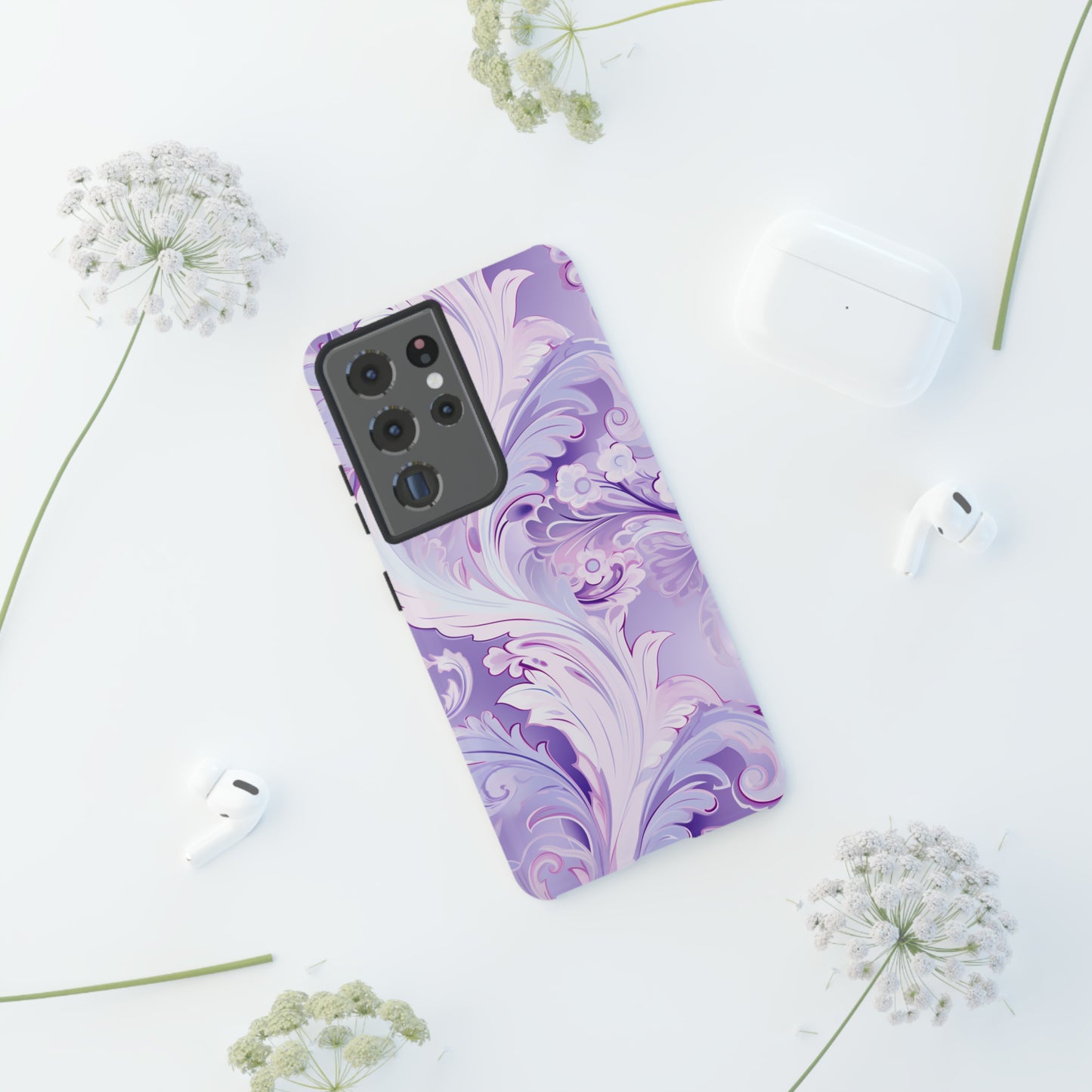 Pastel Lilac Paisley - Tough Cases